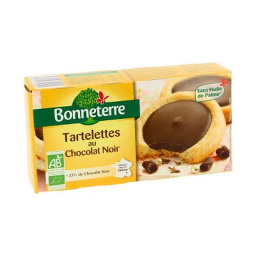 Bonneterre Tartelettes Au Chocolat Noir Bio 125g