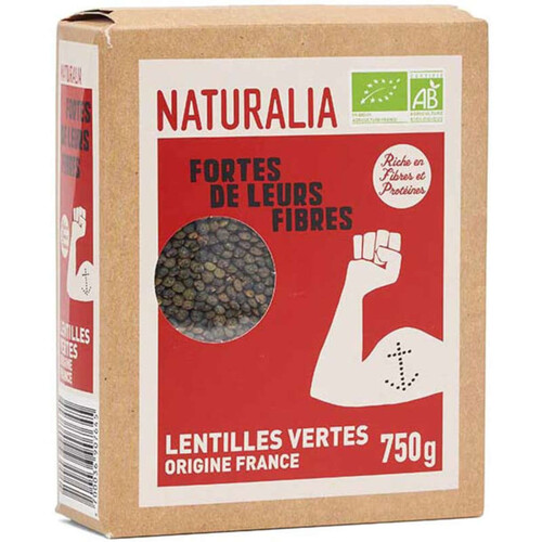 Naturalia Lentilles Vertes Origine France 750g