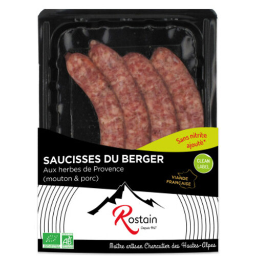 Rostain Saucisses Du Berger Bio