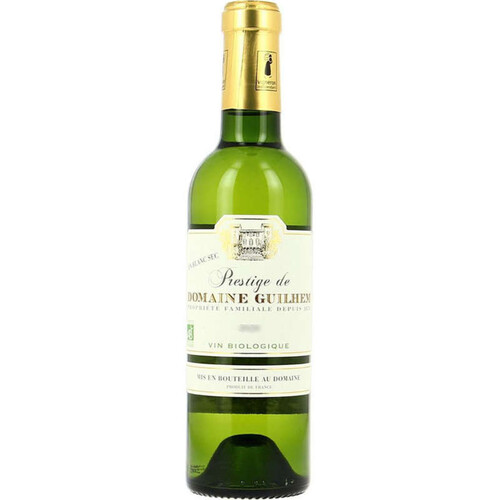 Chateau Guilhem Prestige De Domaine De Guilhem Igp Oc Vin Biologique Blanc 37,5cl
