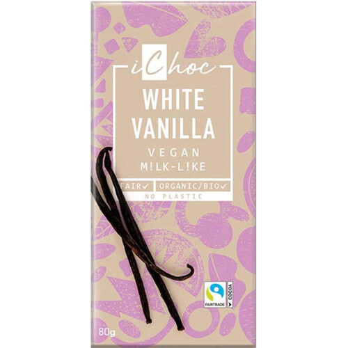 Ichoc Chocolat Blanc Vanille 80g