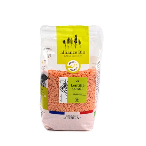 Alliances Bio Lentille Corail 500g