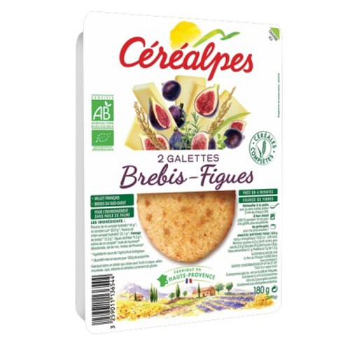 Cerealpes Galette Brebis-Figue 2X90G Bio