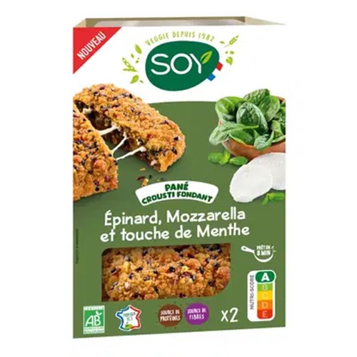 Soy Crousti Fondant épinard, mozzarella menthe Bio 2x80g