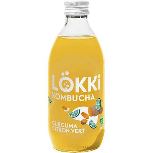 Lökki Kombucha Curcuma Citron Vert 33cl