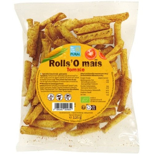 Pural Maïs Rolls à la Tomate Bio 125g