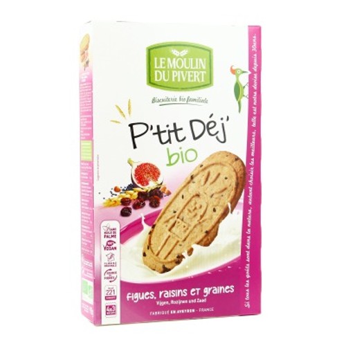 Moulin Du Pivert P'Tit Déj Fruits & Graines Bio 190g