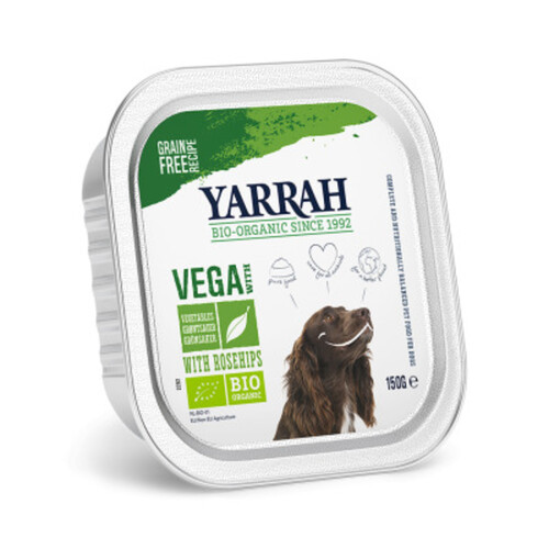 Yarrah Bouchées Végétariennes aux Eglantiers  Pour Chien 150g