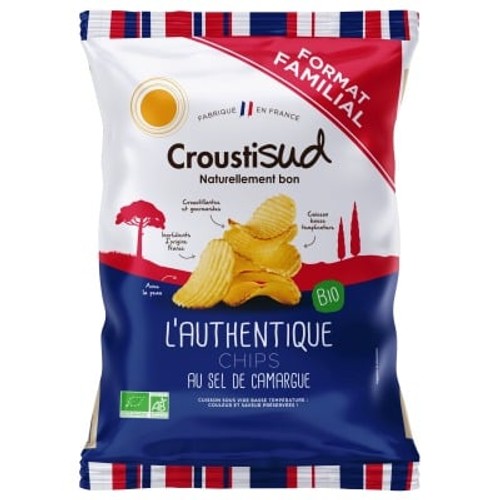 Croustisud Chips au sel de Camargue Bio 40g