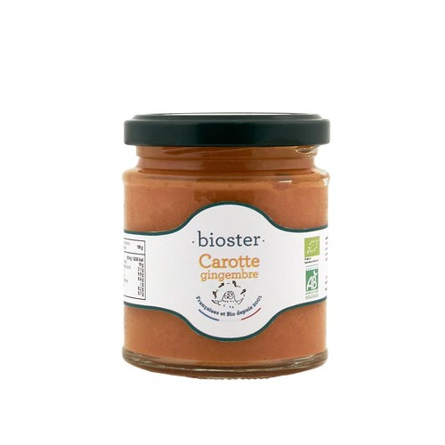 Bioster Tartinable Carotte Gingembre Bio 170g