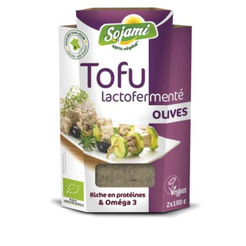Le Sojami Tofu Lactofermenté Olive 200g