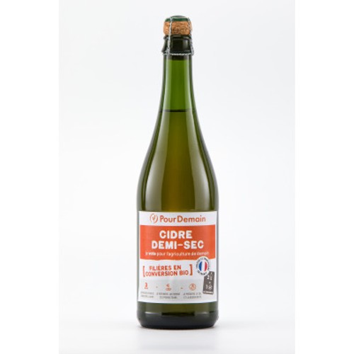 PourDemain Cidre Demi-Sec Bio 75cl