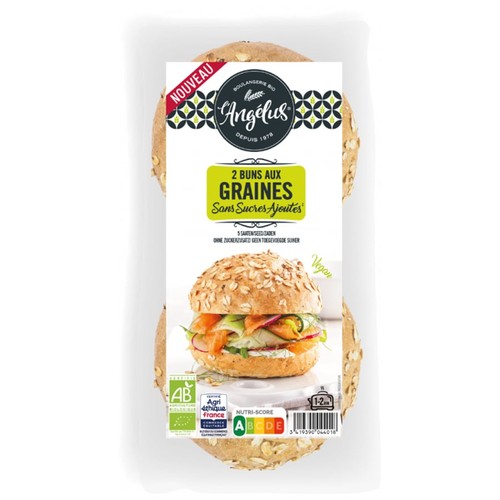 L'Angélus Buns aux Graines Sans Sucres Ajoutés 2*75g