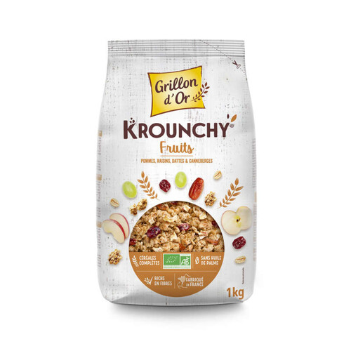 Grillon d'Or Krounchy Aux Fruits Bio 1kg
