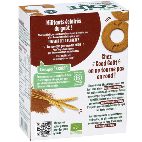 GOOD GOUT LES BISCUITS TOUT RONDS Cacao - 80g