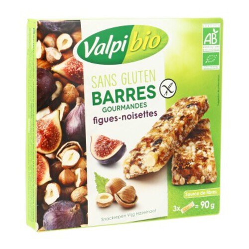 Valpibio Barres Aux Noisettes & Figues Bio 90g