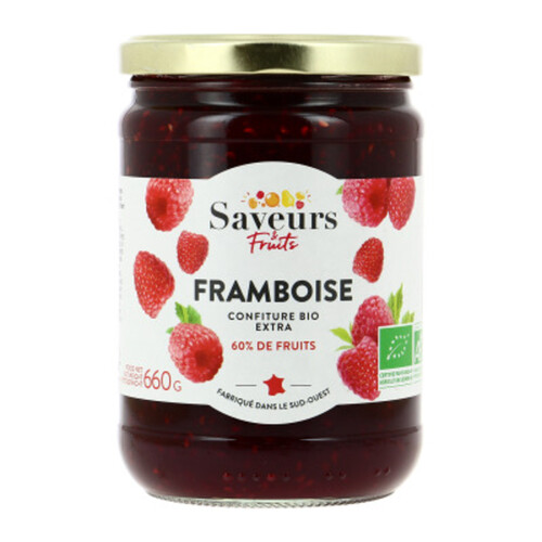 Saveurs Attitudes Confiture Framboise 660g