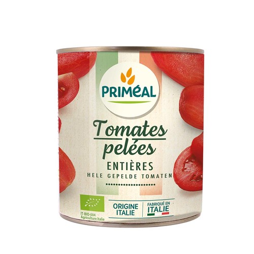 Primeal Tomates pelées entières Bio 800g