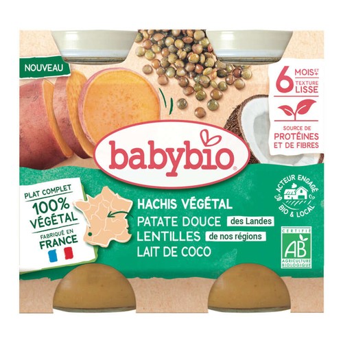 Babybio Hachis Végétal Bio 2x200g