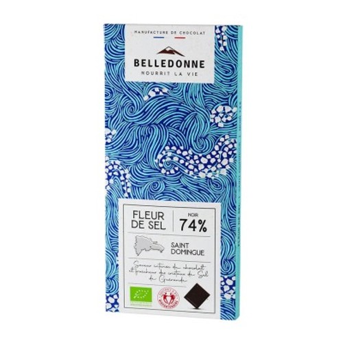 Belledonne Chocolat Noir 74%  Fleur de Sel 100g