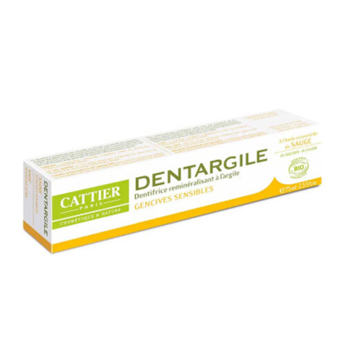 Cattier Dentifrice Dentargile Sauge 75ml