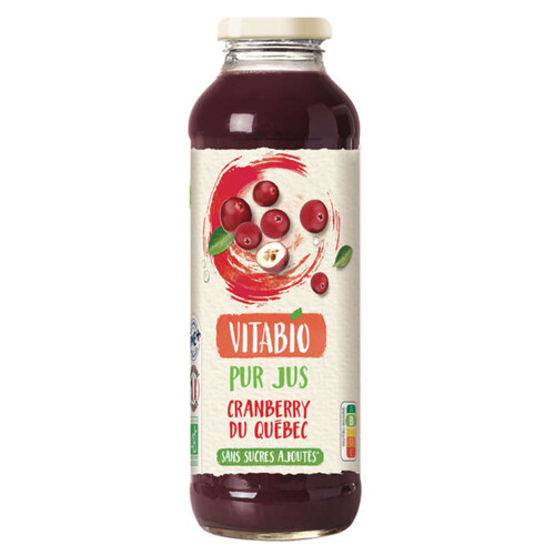 Vitabio Cranberry Du Québec 100% Pur Jus 50Cl