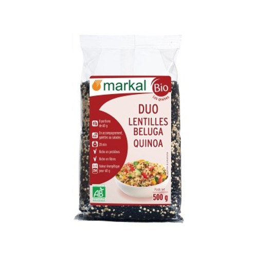 Markal Duo Lentilles Beluga Quinoa 500g