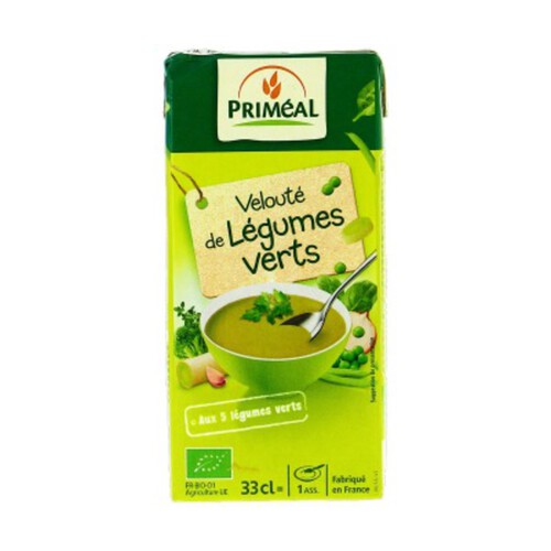 Priméal Velouté de Légumes Verts Bio 33cl