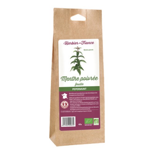 Herbier de France Menthe Poivrée feuille 40g