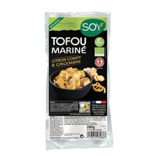 Soy Tofou Mariné Citron Confit & Gingembre 280G