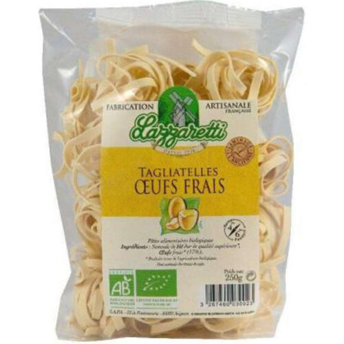 Lazzaretti Tagliatelles aux Œufs Frais Bio 250g