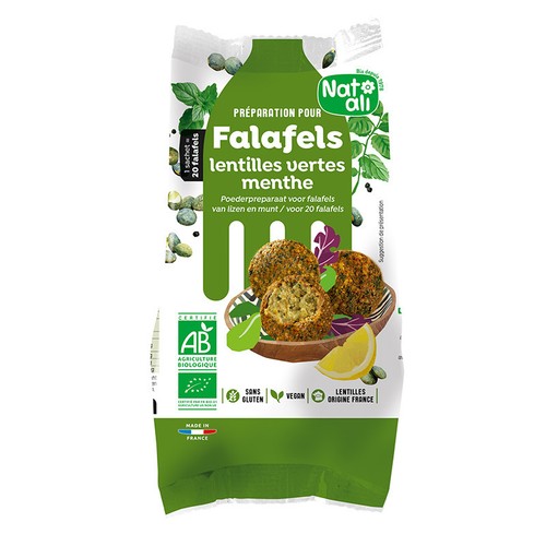 Natali Préparation pour falafel lentille menthe sans gluten 150g