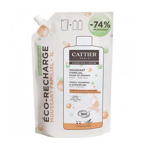 Cattier Recharge moussant 1L