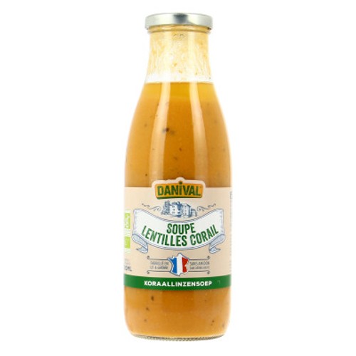 Danival Soupe de Lentilles Corail Epicés 720ml