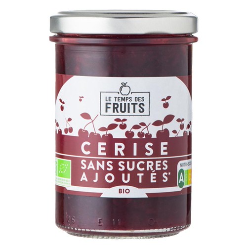 Le Temps Des Fruits Cerise Sans Sucres Ajoutés Bio 210g
