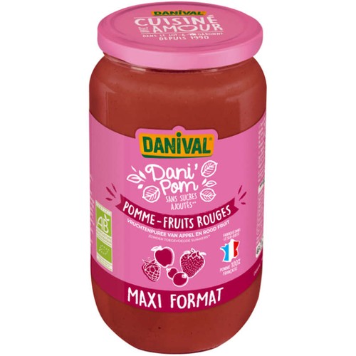Danival Dani'Pom Pomme-Fruits Rouges Maxi Format 1,05kg