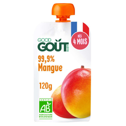 Good Goût Mangue dès 4 mois Bio 120g - Naturalia Courses en ligne et offres
