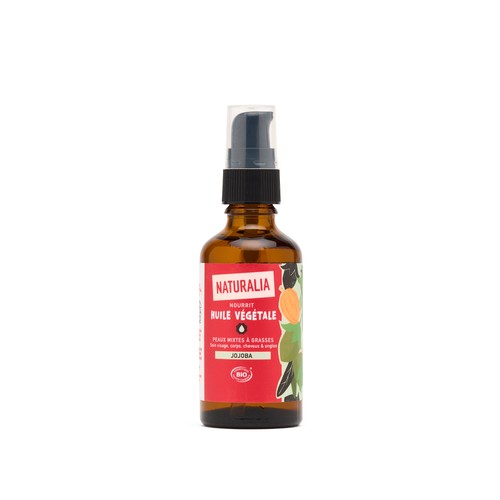 Naturalia Huile végétale Jojoba Bio Peaux mixtes à grasses 50ml