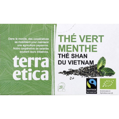 Terra Etica Thé vert menthe 20 sachets