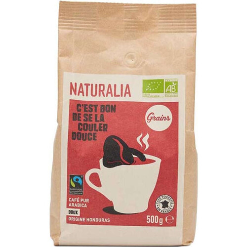 Naturalia Café Grains Doux Pur Arabica 500g