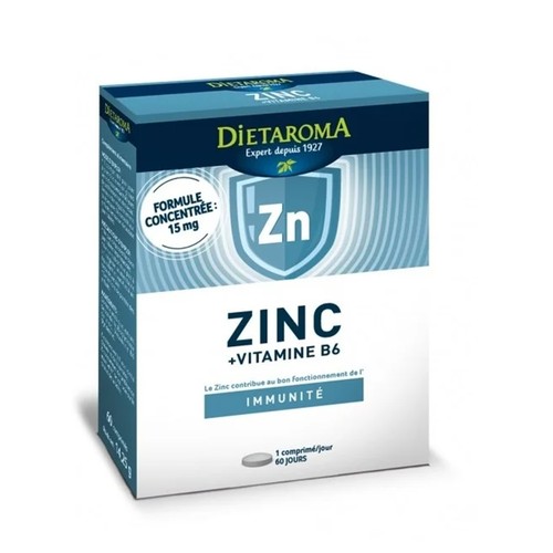 Dietaroma Zinc + Vitamine B6 60 Comprimés