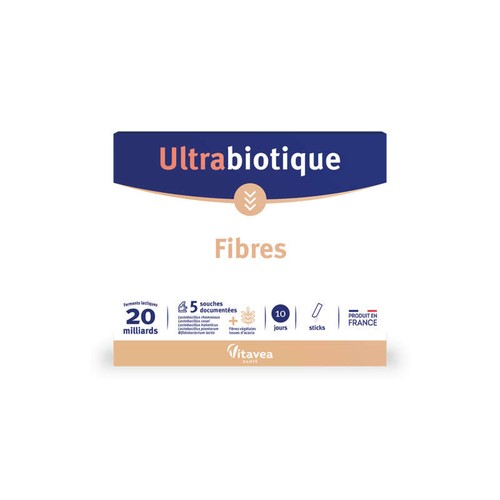 Vitavea Ultrabiotique Fibres Cure 10 jours en Sticks 36g