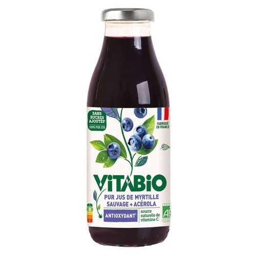 Vitabio Pur Jus de Myrtille Bio 50cl