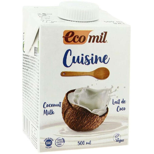 Ecomil Lait de Coco Cuisine 500ml