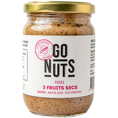 Go Nuts Purée 3 Fruits Secs Bio 250g