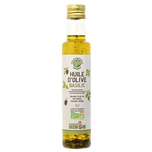 Naturellement Ninon Huile d'Olive Extra Vierge Basilic bio 250ml