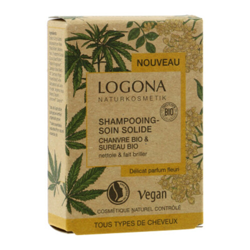Logona Shampooing-Soin Solide Vegan Bio 60G