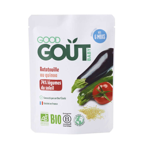Good Goût Ratatouille au quinoa bio Dès 6 mois 190 g