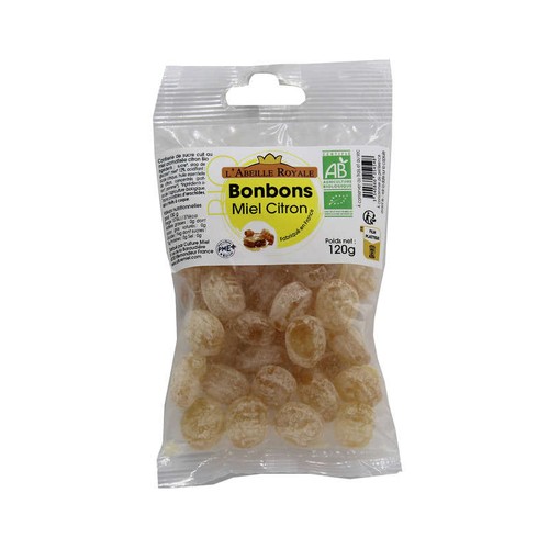 L'Abeille Royale Bonbons Miel Citron 120g