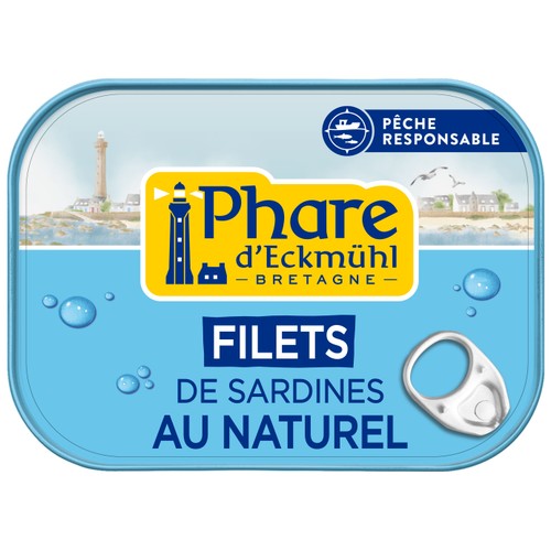 Phare D'Eckmühl Filets de Sardines au Naturel 70g
